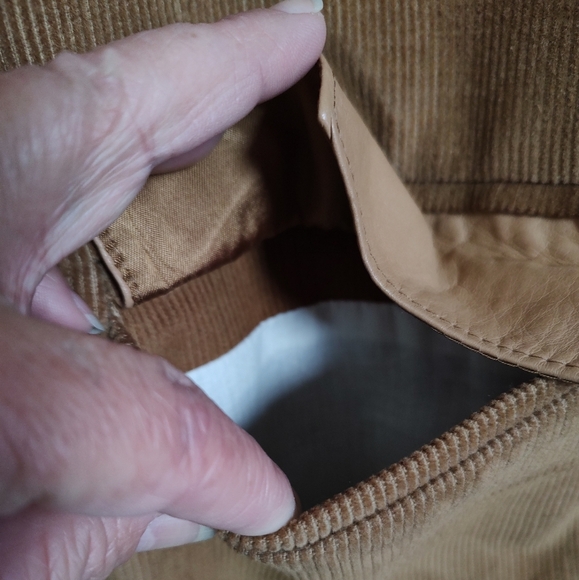 Vintage Pioneer Wear Camel Brown Corduroy Blazer with Tan Leather Accents - Picture 5 of 12